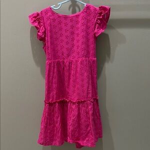Crewcuts Eyelet Pink Ruffled Kids Dress